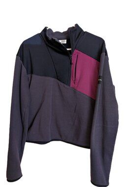 Columbia 3/4 cropped color block long sleeve top